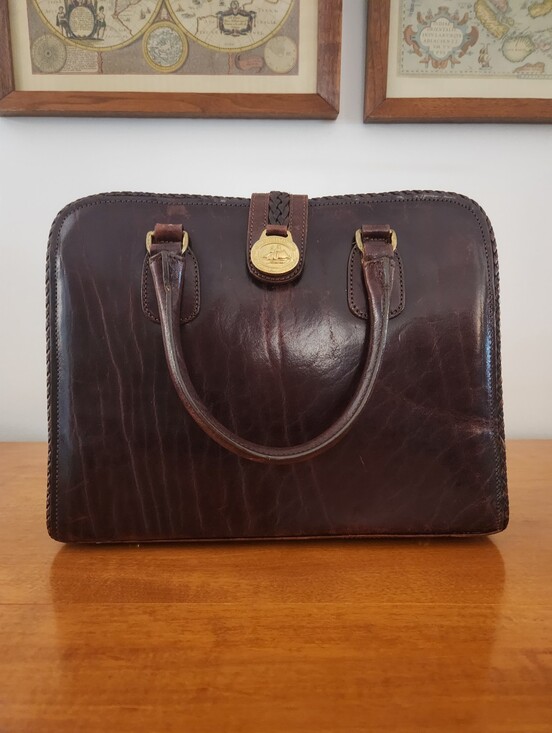 Brahmin Handbags - Vintage Brahmin Brown Leather Handbag